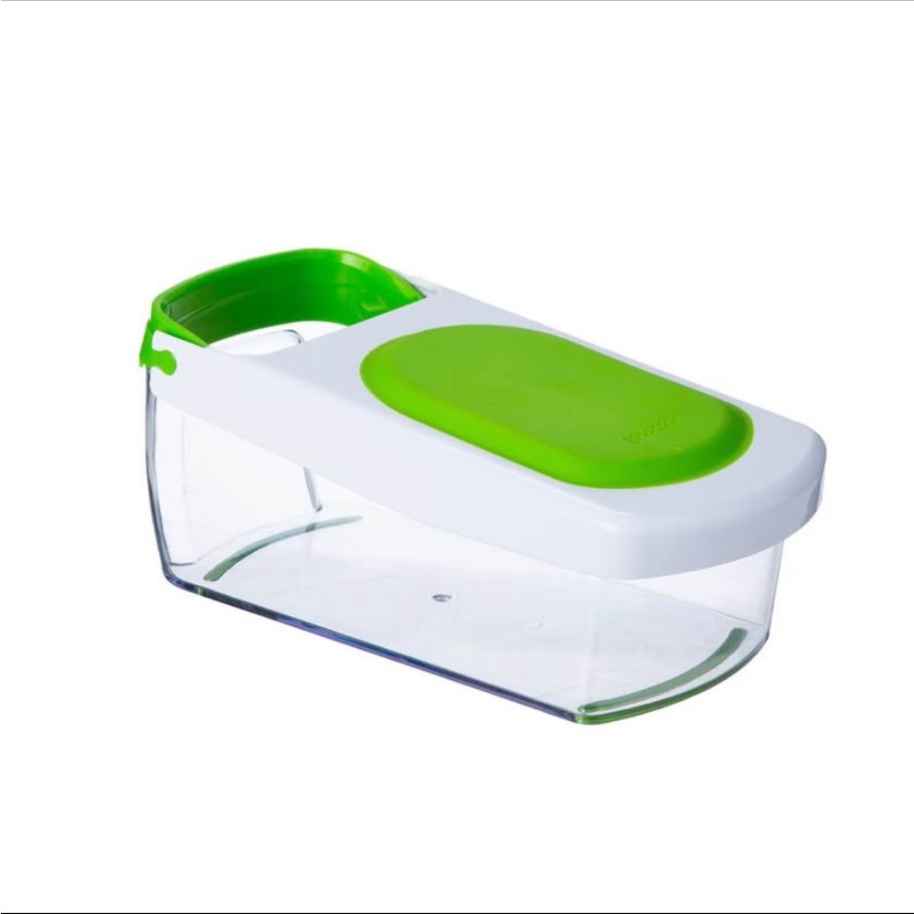 Green and White Storage Container